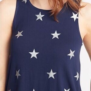 Old Navy Silver Star Tank Top